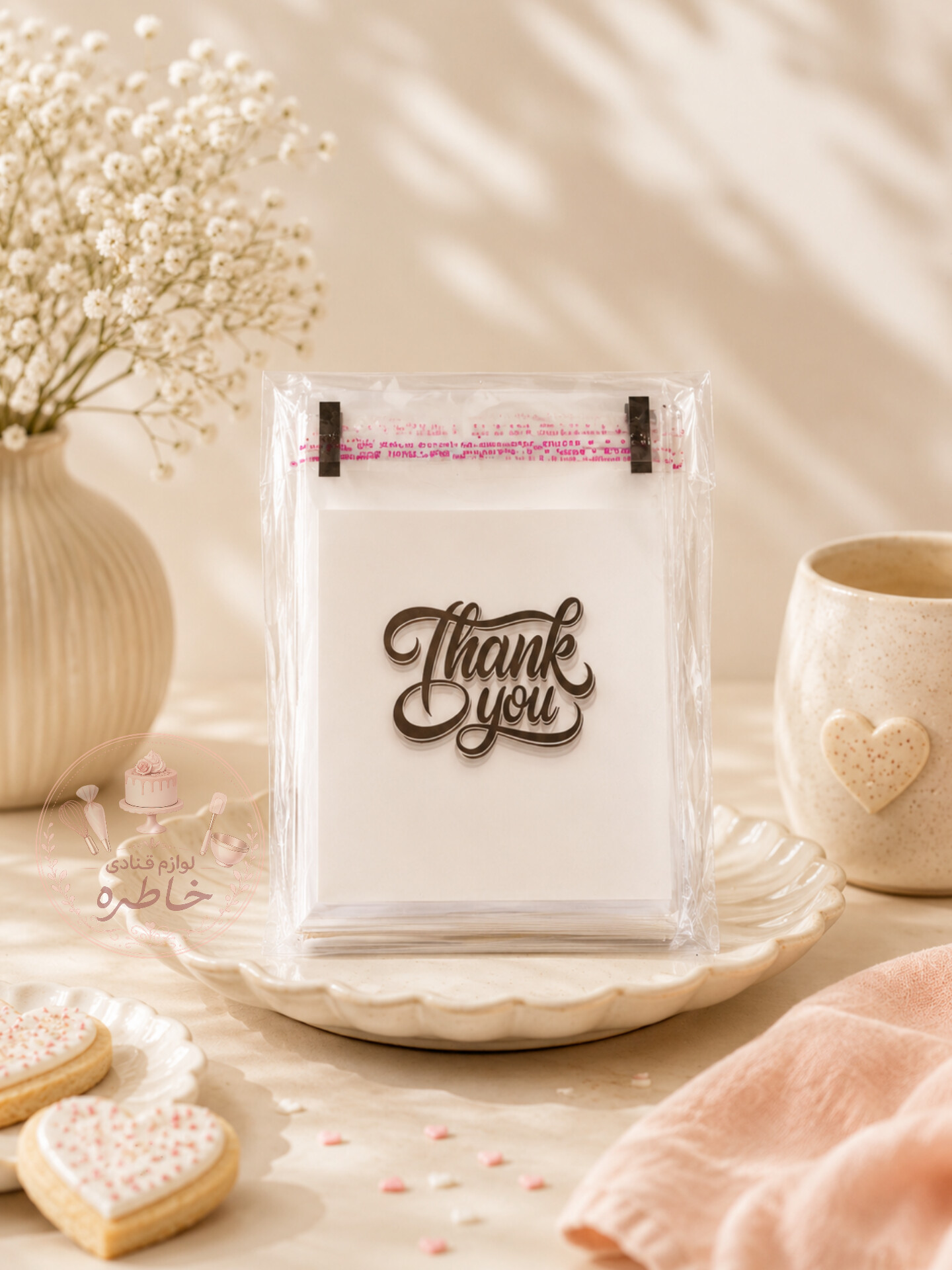 سلفون بسته‌بندی کوکی Thank You