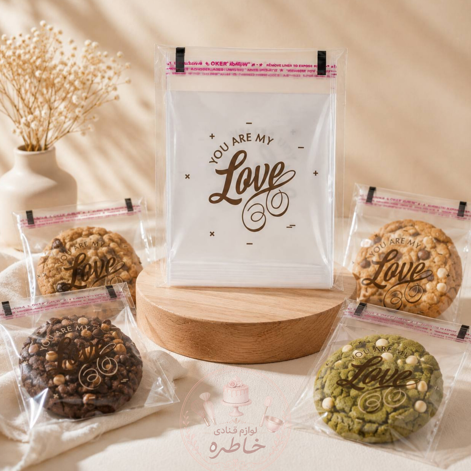 سلفون بسته‌بندی کوکی You Are My Love