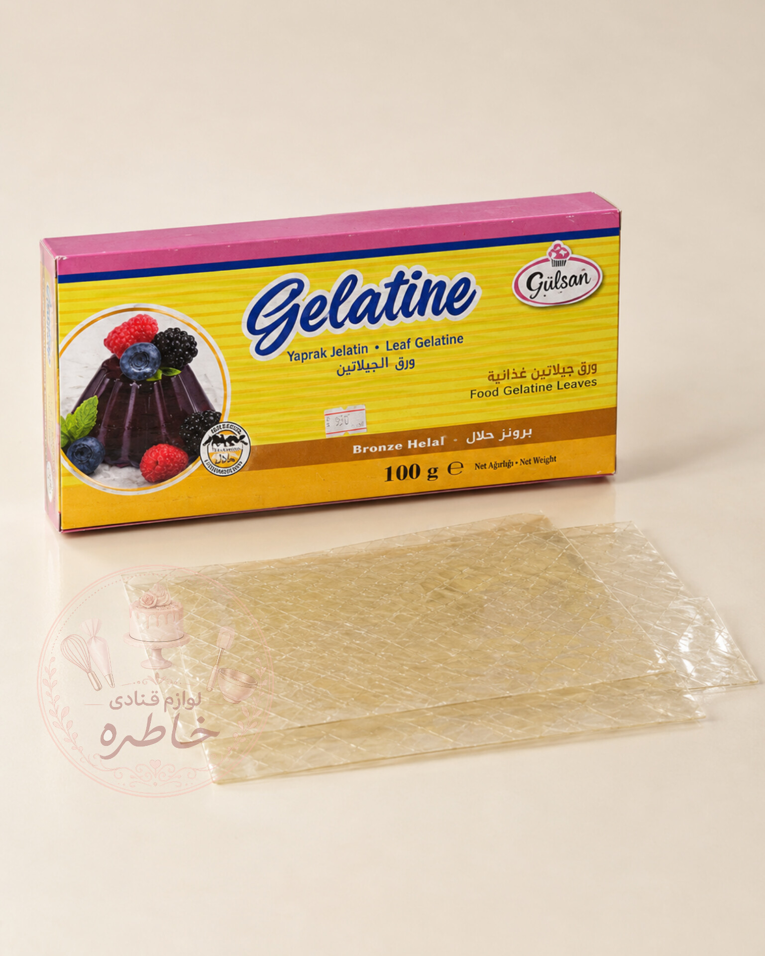ورق ژلــاتین Dr.gusto