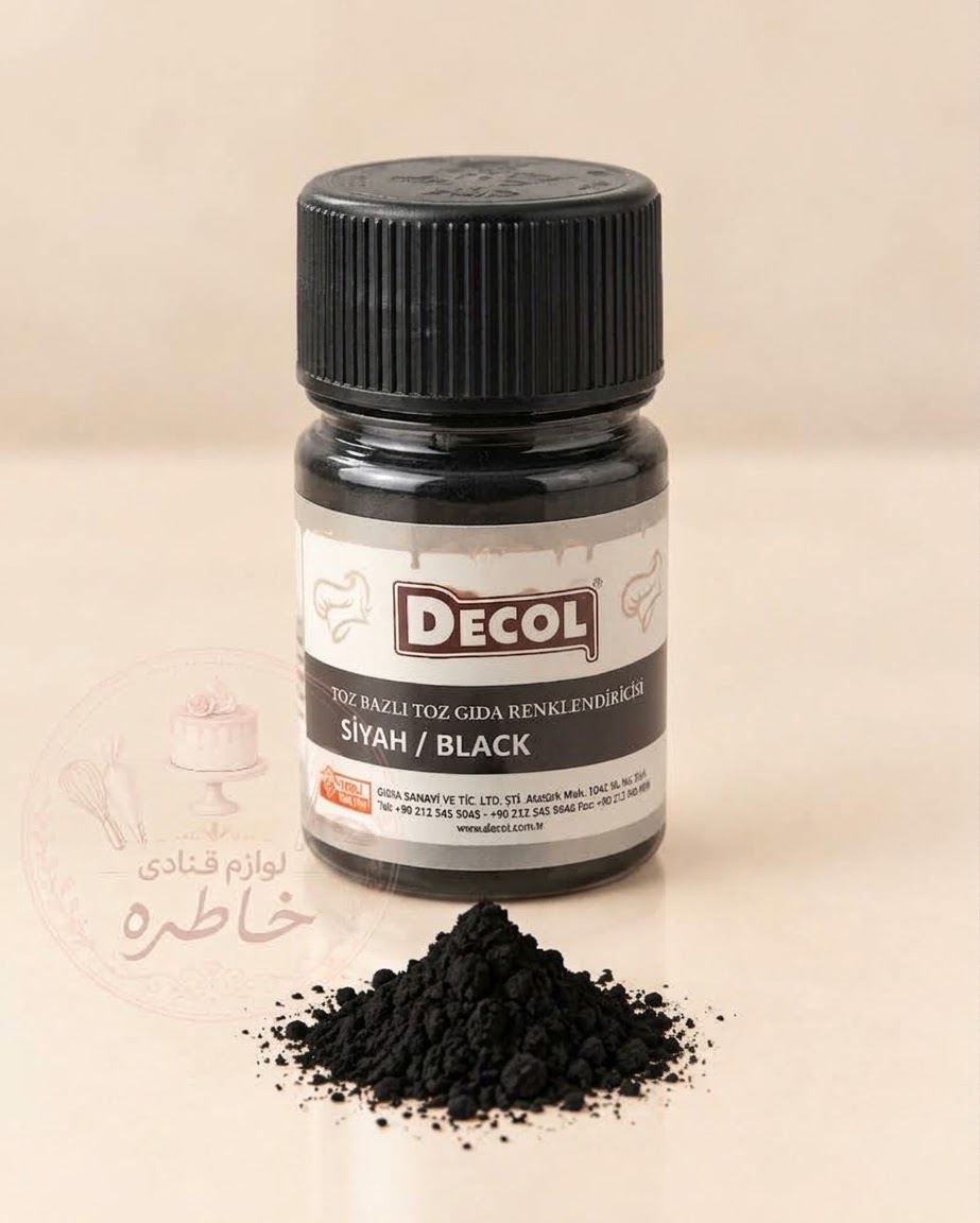رنگ پودری مشکی محلول در روغن Decol