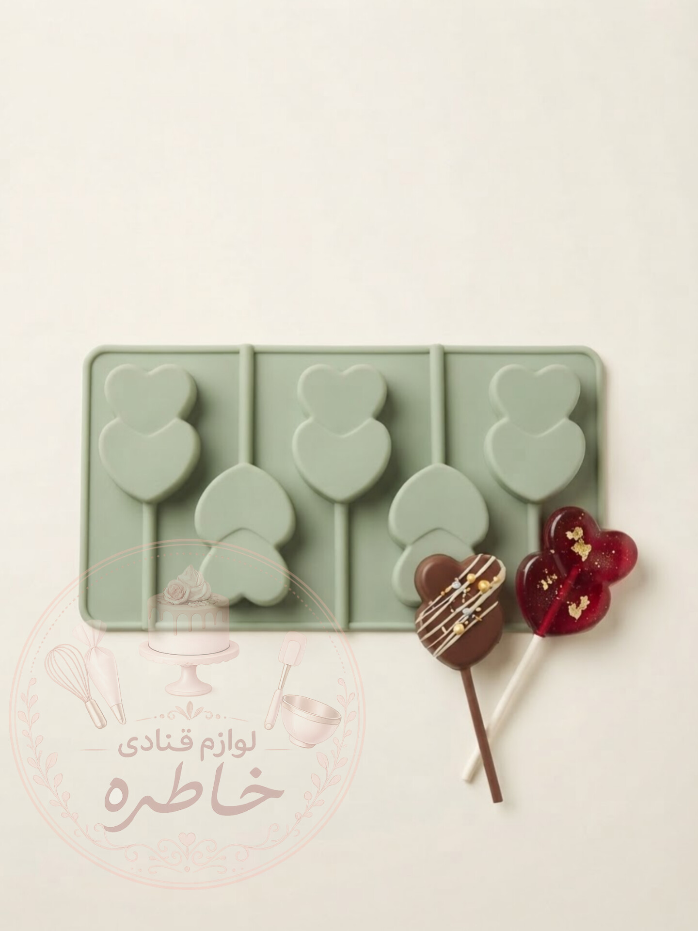 قالب آبنبات قلب