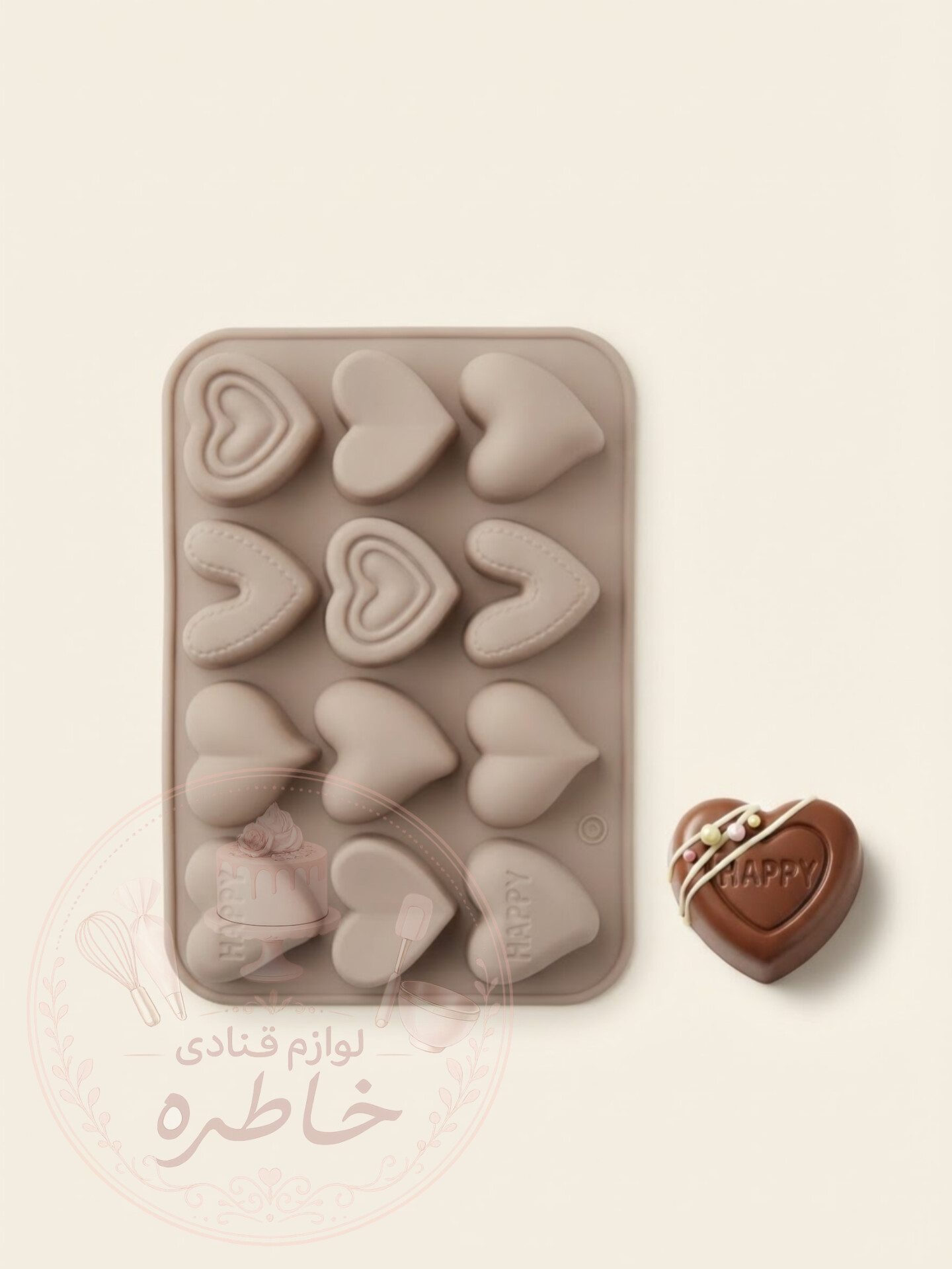 سیلیکون شکلات انواع قلب